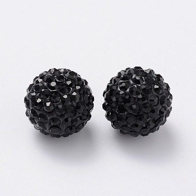 Grade A Rhinestone Pave Disco Ball Beads RB-Q100-11-1