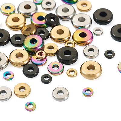 60Pcs 12 Style 304 Stainless Steel Spacer Beads STAS-PJ0001-34-1