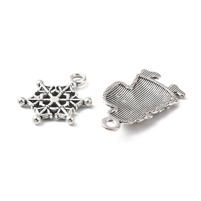 40Pcs 10 Styles Christmas Theme Alloy Pendants FIND-FS0001-50-1