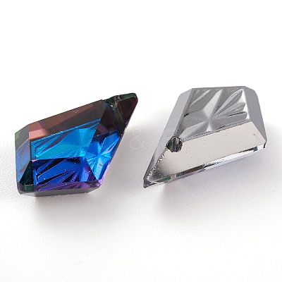 Embossed Glass Rhinestone Pendants GLAA-J101-01B-001BB-1