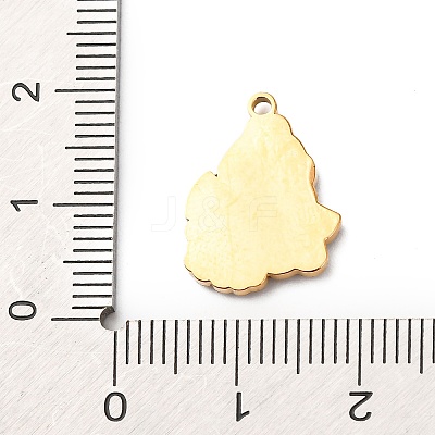 Christmas 304 Stainless Steel Enamel Pendants LS-STAS-B112-02G-03-1
