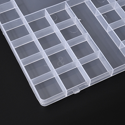 Transparent Plastic Bead Containers CON-YW0001-17-1