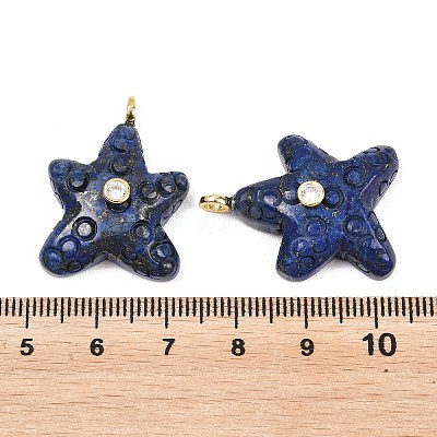 Dyed Natural Lapis Lazuli Pendants G-H353-01G-05-1