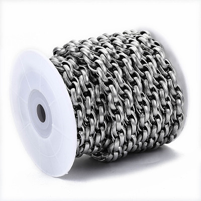 Tarnish Resistant 304 Stainless Steel Rope Chains CHS-S008-009P-1