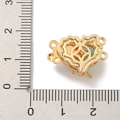 Brass Micro Pave Cubic Zirconia Box Clasps KK-U037-40G-B-1