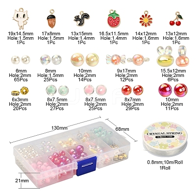 DIY Cute Stretch Bracelet Making Kit DIY-YW0005-77D-1