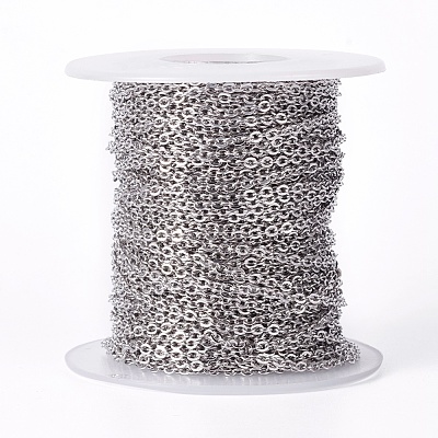 Tarnish Resistant 304 Stainless Steel Cable Chains STAS-I107-04P-1