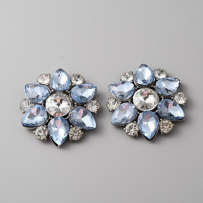 Alloy Rhinestone Shoe Decoration AJEW-WH0401-11A-1