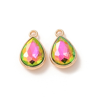 Electroplate Glass Pendants GL-CBA7A25-03F-1