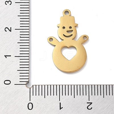 Christmas Theme 304 Stainless Steel Pendants STAS-R003-04G-01-1
