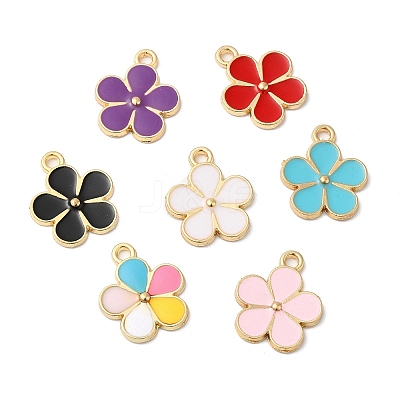 Eco-friendly Alloy Enamel Pendants PALLOY-M212-12G-1