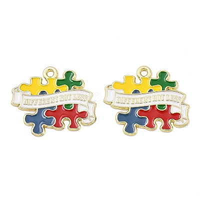 Alloy Enamel Pendants FIND-I067-01G-02-1