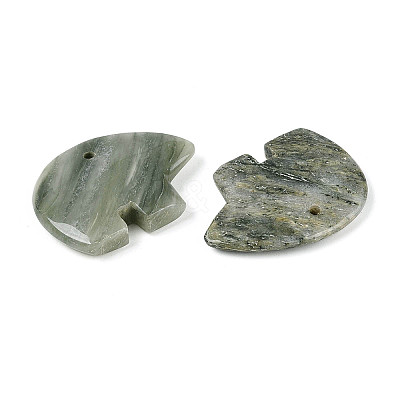 Natural Green Line Jasper Big Pendants G-T144-08D-1