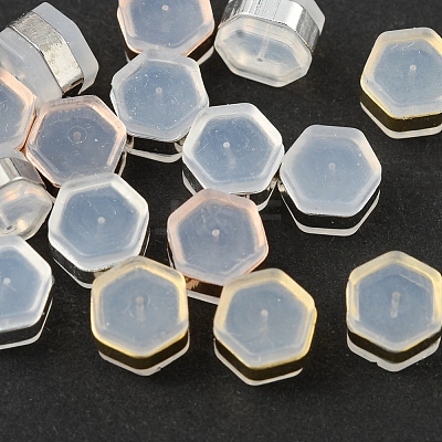 16Pcs 4 Colors Silicone Ear Nuts SIL-YW0001-02-1