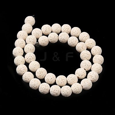 Natural Lava Rock Bead Strands G-L435-03-8mm-11-1