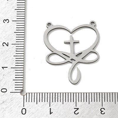 Hollow 201 Stainless Steel Pendants STAS-B136-01P-1