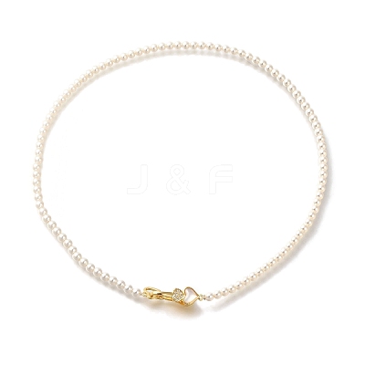 Brass Micro Pave Clear Cubic Zirconia Fold Over Clasps KK-H480-50P-01-1