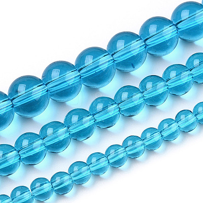 Transparent Glass Beads Strands GLAA-T032-T4mm-06-1
