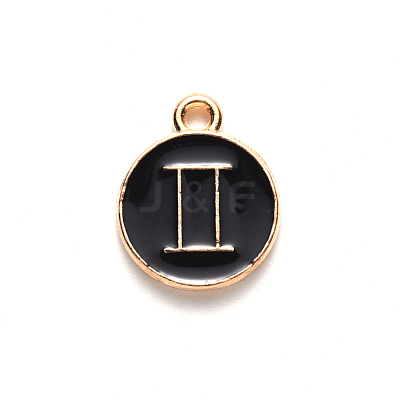 Alloy Enamel Pendants ENAM-S124-01A-08I-1