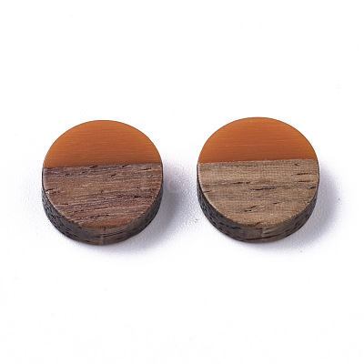 Resin & Wood Cabochons RESI-S358-70-H47-1