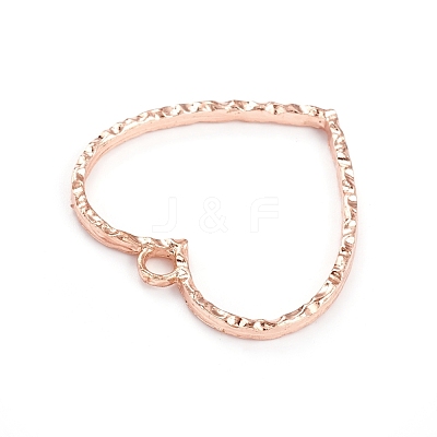 Zinc Alloy Open Back Bezel Pendants X-PALLOY-D009-28RG-1