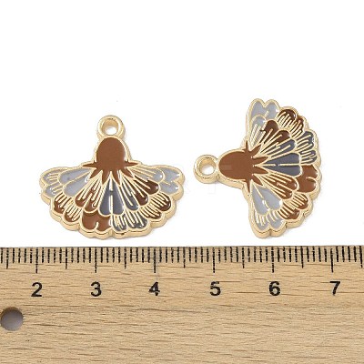 Rack Plating Alloy Enamel Pendants FIND-I038-07G-1