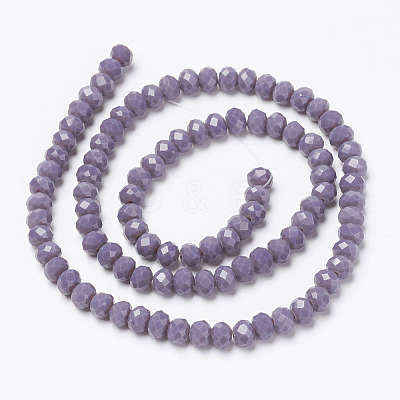 Opaque Solid Color Glass Beads Strands LS-EGLA-A034-P4mm-D11-1