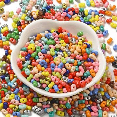 Baking Paint Glass Seed Beads SEED-K009-01A-01-1