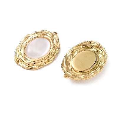 Natural Freshwater Shell Pendants SA-CBA11D7-13A-G-1