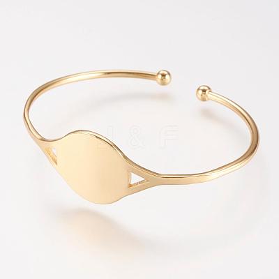 Brass Cuff Bangle BJEW-P168-B11-1