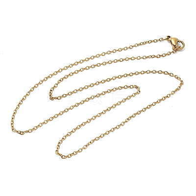 304 Stainless Steel Cable Chain Necklaces STAS-O053-11G-1