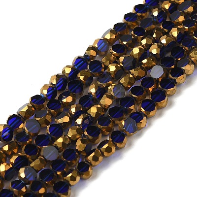 Electroplate Glass Beads Strands EGLA-P061-01B-01-1