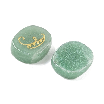 16Pcs 16 Styles Natural Green Aventurine Display Decorations G-F786-02A-05-1