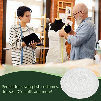 5 Yards Folded Polyester Pleated Ribbon OCOR-FG0002-13-1