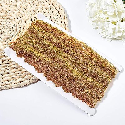 Metallic Lace Trim OCOR-WH0058-01G-1