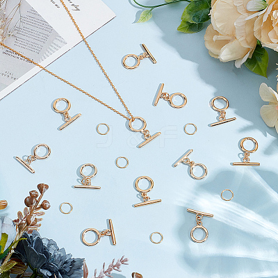 12Pcs Brass Toggle Clasps KK-ME0002-33-1