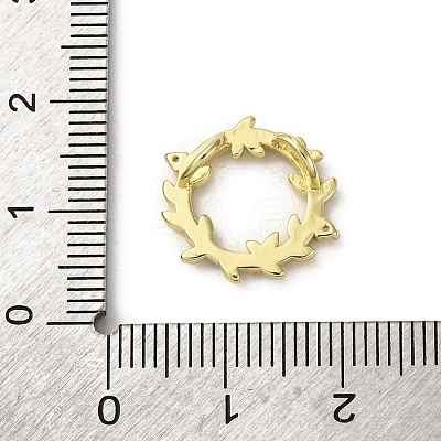 Brass Micro Pave Cubic Zirconia Charms KK-Q070-01C-G-1