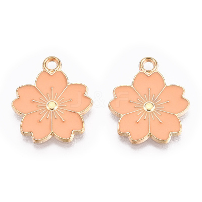 Alloy Enamel Pendants ENAM-S121-115K-1