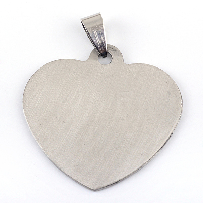 Non-Tarnish 201 Stainless Steel Mirror Polished Finish Stamping Blank Tag Pendants LS-STAS-R064-82-1