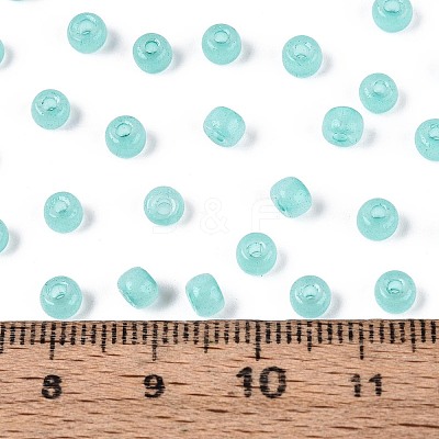 6/0 Transparent Inside Colours Glass Seed Beads SEED-N008-08G-1
