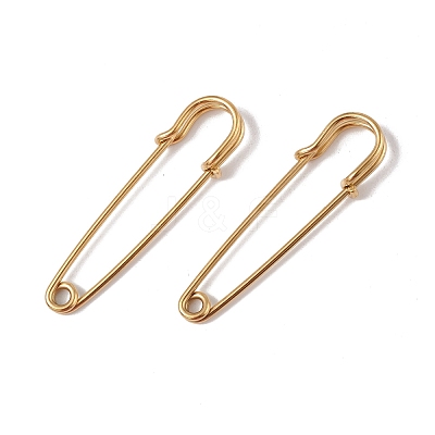 Ion Plating(IP) 304 Stainless Steel Safety Pins Brooch Findings STAS-I673-05G-1