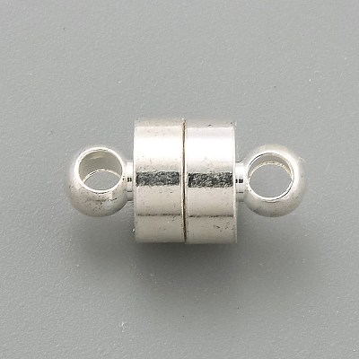 Brass Magnetic Clasps with Loops LS-KK-O134-14S-1