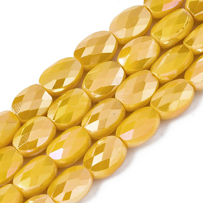 Electroplate Glass Beads Strands EGLA-S194-11A-A06-1