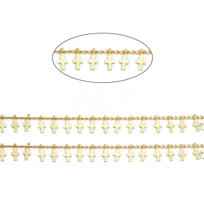 Handmade Brass Curb Chains CHC-E020-09G-1