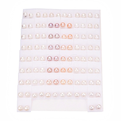 Natural Pearl Stud Earrings PEAR-N020-13A-01-1