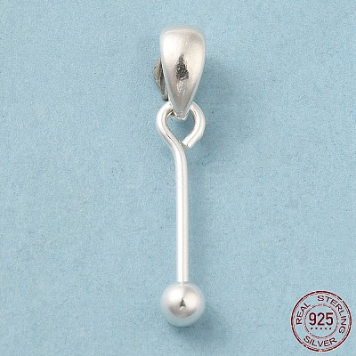925 Sterling Silver Pendant Bails STER-P048-01A-S-1