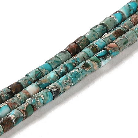 Synthetic Regalite/Imperial Jasper/Sea Sediment Jasper Beads Strands G-F765-E06-01-1