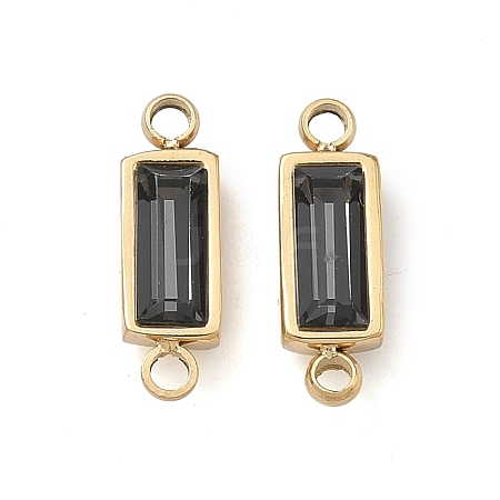 Birthstone 304 Stainless Steel Rhinestone Connector Charms STAS-L022-576G-11-1