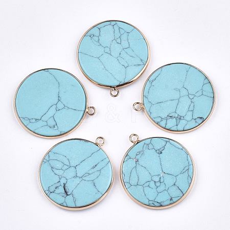 Synthetic Turquoise Pendants G-T112-24N-1