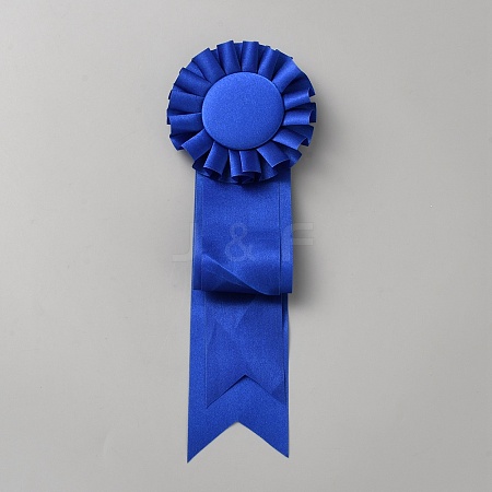 Polyester & Plastic & Iron Boutonniere AJEW-WH0709-076A-1